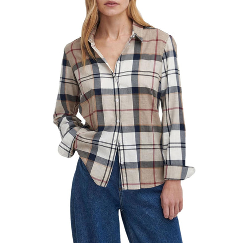 Camicia Donna dal design classico, modello Berton, con bottoni frontali